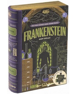 Un puzzle cu două fețe Professor Puzzle din 252 de piese - Frankenstein