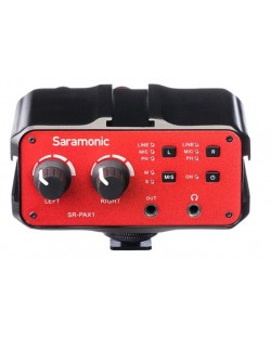 Mixer audio pe două canale Saramonic - SR-PAX1, roșu