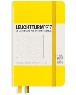 Agenda de buzunar Leuchtturm1917 - A6, pagini punctate, Lemon