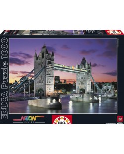 Puzzle neon Educa de 1000 piese - Tower Bridge, Londra