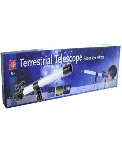 Jucarie educativa Edu Toys - Telescop cu trepied, obiectiv 40 x 45