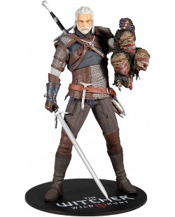 Figurina de actiune McFarlane Games: The Witcher - Geralt (with heads), 30 cm