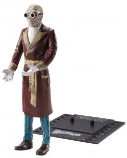 Figurina de actiune The Noble Collection Horror: Universal Monsters - Invisible Man (Bendyfigs), 19 cm