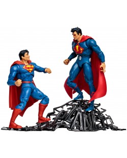 Figurină de acțiune McFarlane DC Comics: Multiverse - Superman vs Superman of Earth-3 (Gold Label), 18 cm