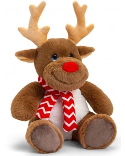Keel Toys Keeleco - Rudolph renul cu eșarfă, 25 cm