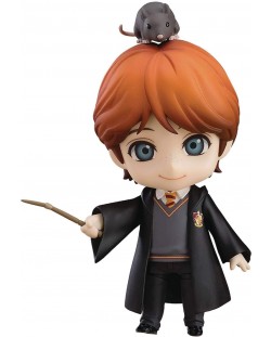 Figurina de actiune Good Smile Movies: Harry Potter - Ron Weasley & Scabbers (Nendoroid), 10 cm