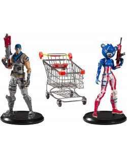 Figurina de actiune McFarlane Games: Fortnite - Shopping Cart Pack War Paint & Fireworks Team Leader, 18 cm