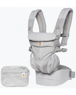 Marsupiu ergonomic Ergobaby Omni 360 - Cool Air Mesh, Pearl Grey
