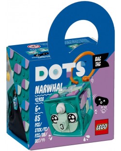 Eticheta pentru geanta Lego Dots - Narwhal (41928)