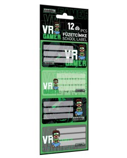 Etichete Lizzy Card Bossteam VR Gamer -12 buc