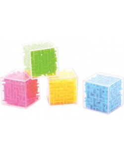 Johntoy Joc de inteligenta - Cub labirint - Mic - 4 culori