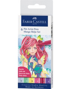 Faber-Castell Pitt Artist - Manga Shojo, 6 culori