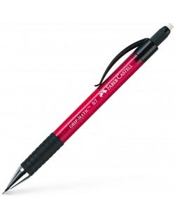 Creion automatic Faber-Castell Grip Matic - 0.7 mm, rosu