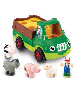 Jucarie pentru copii Wow Toys Farm - Camion agricol cu ​​figurina si animale