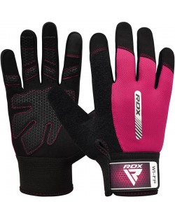 Mănuși de fitness RDX - W1 Full Finger, roz/negru