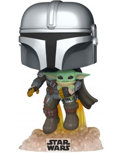 Figurina Funko POP! Television: The Mandalorian - Mando Flying with Jet Pack #402