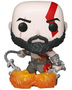Figurina Funko POP! Games: God of War - Kratos with the Blades of Chaos (Glows in the Dark) #154