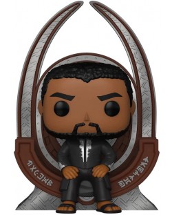 Figurină Funko POP! Deluxe: Black Panther - T'Challa on Throne (Special Edition) #1113