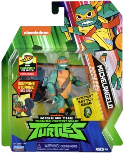 Figurina Playmates TMNT - Testoasa ninja, Michelangelo, de baza