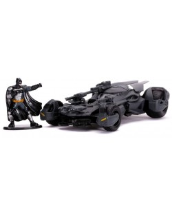 Figurina Metals Die Cast DC Comics: Justice League - Batmobile with figure