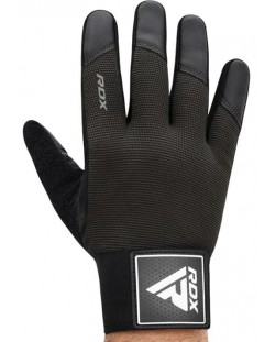 Mănuși de fitness RDX - T2 Full Finger Plus, mărimea L, negru