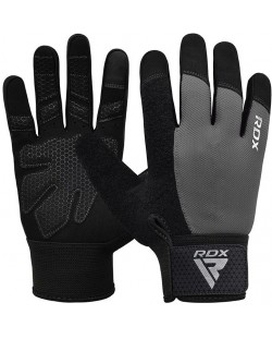Mănuși de fitness RDX - W1 Full Finger+, gri/negru