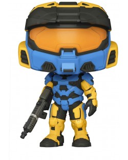 Figurina Funko POP! Games: Halo Infinite - Spartan Mark VII with Rifle, Blue & Yellow #15