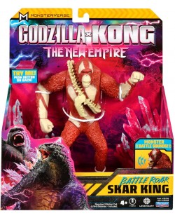 Figurină cu funcții MonsterVerse Godzilla x Kong - Scar King cu vuiet puternic, 18 cm 