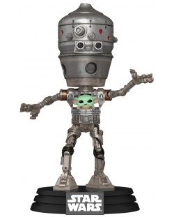 Figurină Funko POP! Deluxe: The Mandalorian - IG-12 with Grogu #720