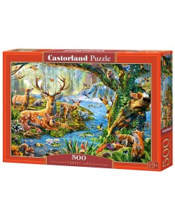 Puzzle Castorland de 500 piese - Viata in padure
