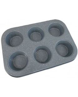 Formă de copt pentru 6 muffins Morello - Gray, 26.5 x 18.5 cm, gri