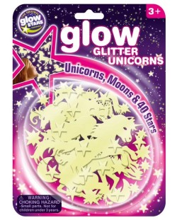 Stckere fosforescente Brainstorm Glow - Unicorni, 49 buc