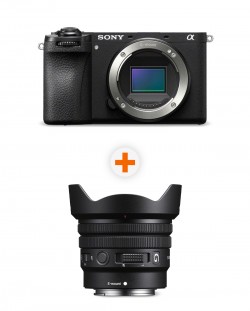 Aparat foto Sony - Alpha A6700, Black + Obiectiv Sony - E PZ, 10-20mm, f/4 G