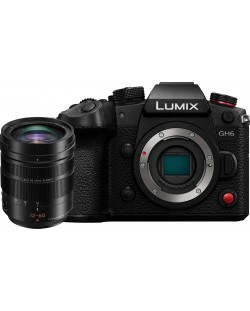 Aparat foto fără oglindă Panasonic - Lumix GH6, 12-60mm, Black