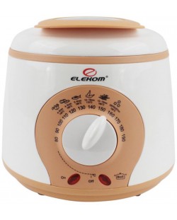 Friteuza Elekom - EK - 216, 950W, 1L, alb/portocaliu