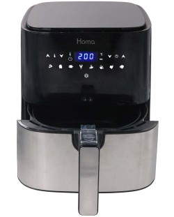 Friteuză cu aer cald Homa - HF-355D, 1450W, neagră/argintie