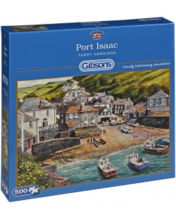 Puzzle Gibsons de 500 piese - Port Isaac, Terry Harrison
