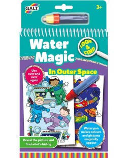 Carte magica pentru desen cu apa Galt - Priveste si gaseste ce este in spatiu