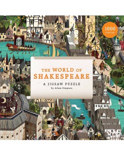 Puzzle Galison de 1000 piese -World of Shakespeare