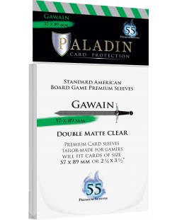 Protectii pentru carti Paladin - Double Matte Gawain 57 x 89 (Standard American)