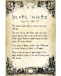Poster maxi GB Eye Death Note - Rules