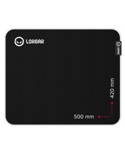 Mouse pad pentru jocuri Lorgar - Legacer 755, XL, moale, negru/violet