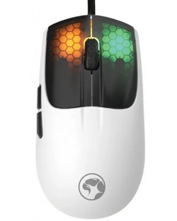 Mouse gaming Marvo - M727 RGB, optic, alb