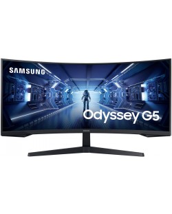 Monitor gaming Samsung - Odyssey G5 C34G55TQ, 34", 144 Hz, 1ms