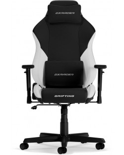 Scaun gaming DXRacer - Drifting L, negru/alb