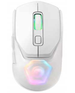 Mouse pentru gaming Marvo - Fit Pro, optic, fără fir, alb