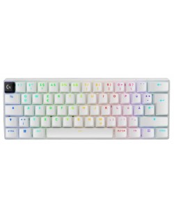 Tastatura gaming  Logitech - PRO X 60 LIGHTSPEED, wireless, Tactile, albă