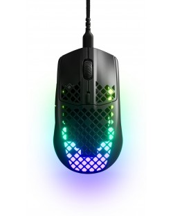 Mouse gaming SteelSeries - Aerox 3 (2022), optic, negru