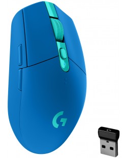 Mouse gaming Logitech - G305 Lightspeed, optic, albastru