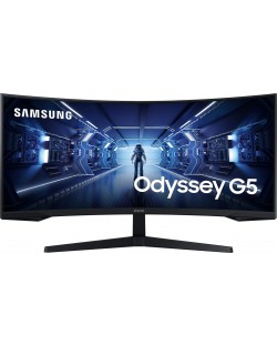 Monitor de gaming Samsung - LC34G55T, 34'', 165Hz, 1ms, FreeSync, curbat, curbat